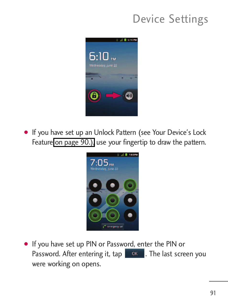 Device settings | LG LGL45C User Manual | Page 93 / 546