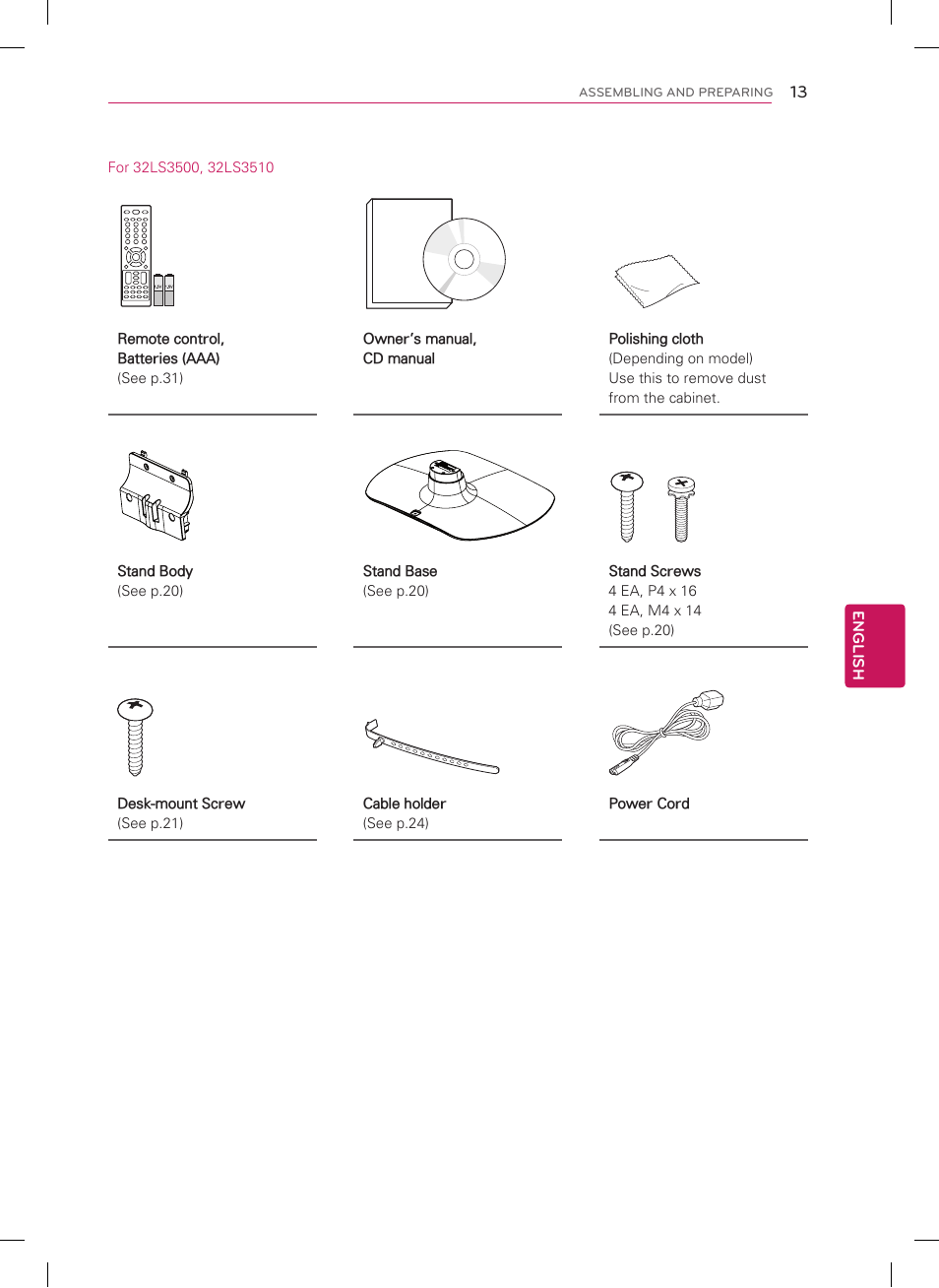 LG 22LS3500 User Manual | Page 13 / 40