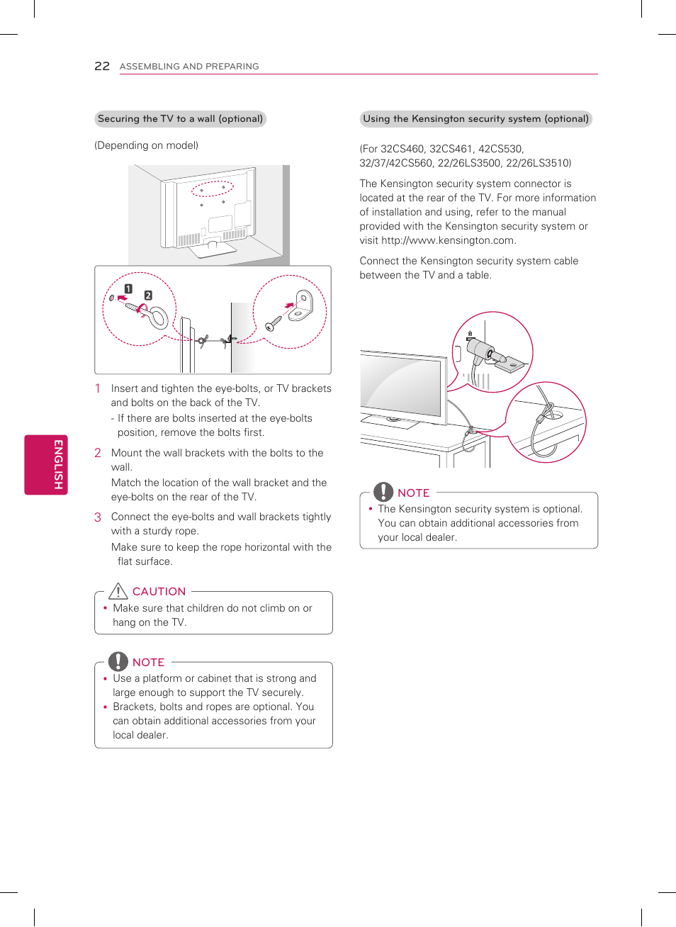 LG 22LS3500 User Manual | Page 22 / 40