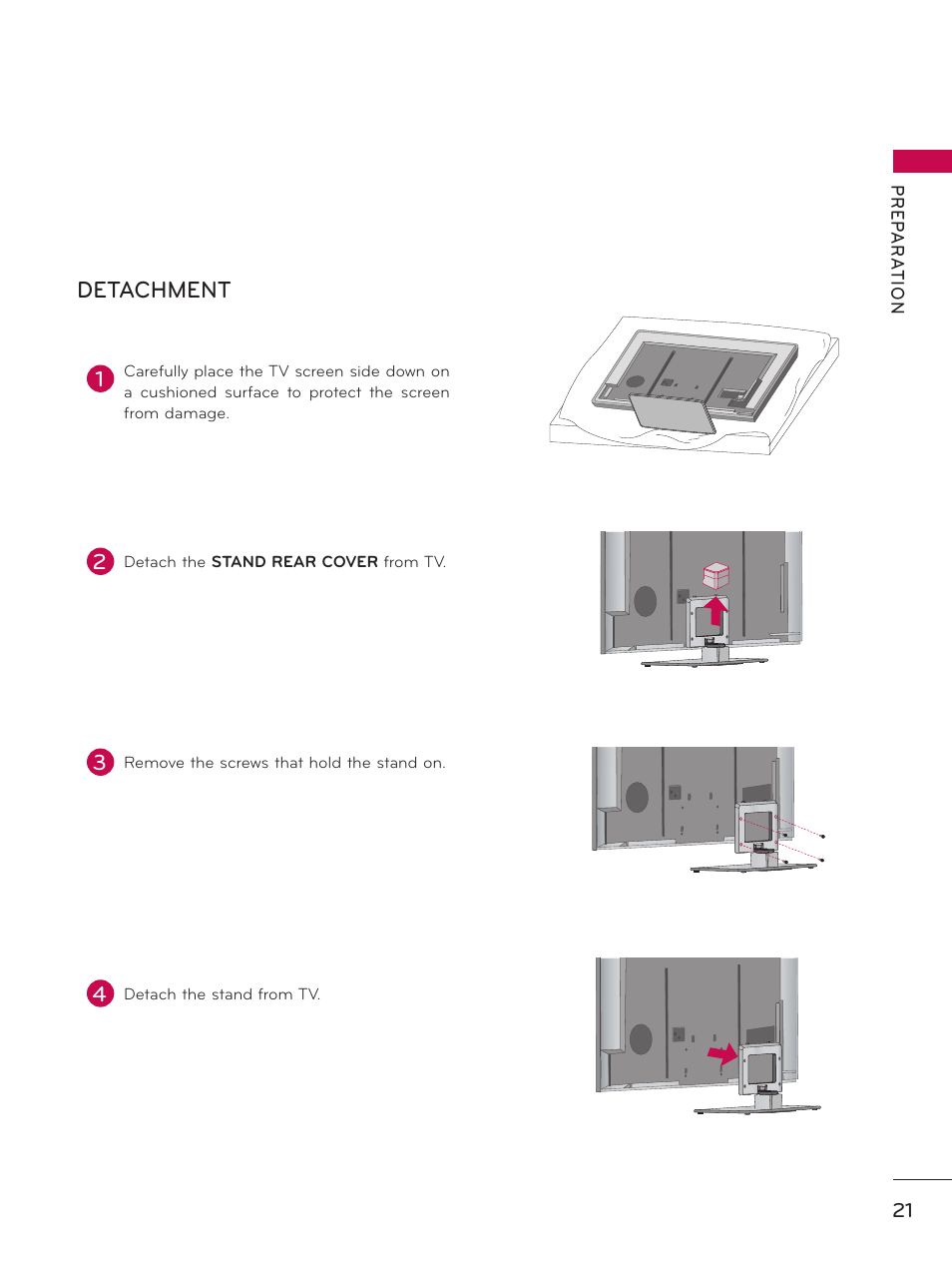 Detachment | LG 55LX9500 User Manual | Page 21 / 218