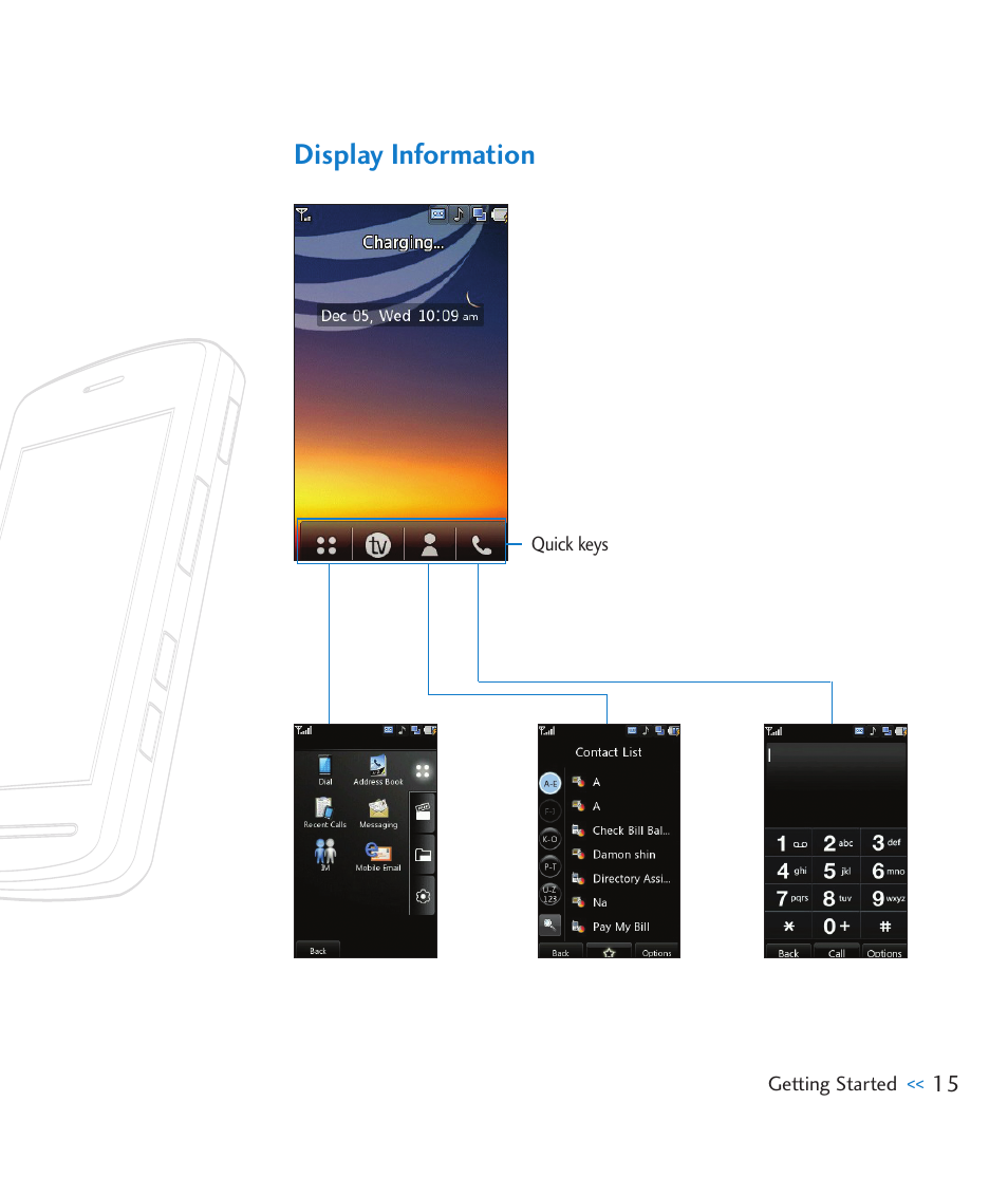 Display information | LG CU920 User Manual | Page 19 / 143