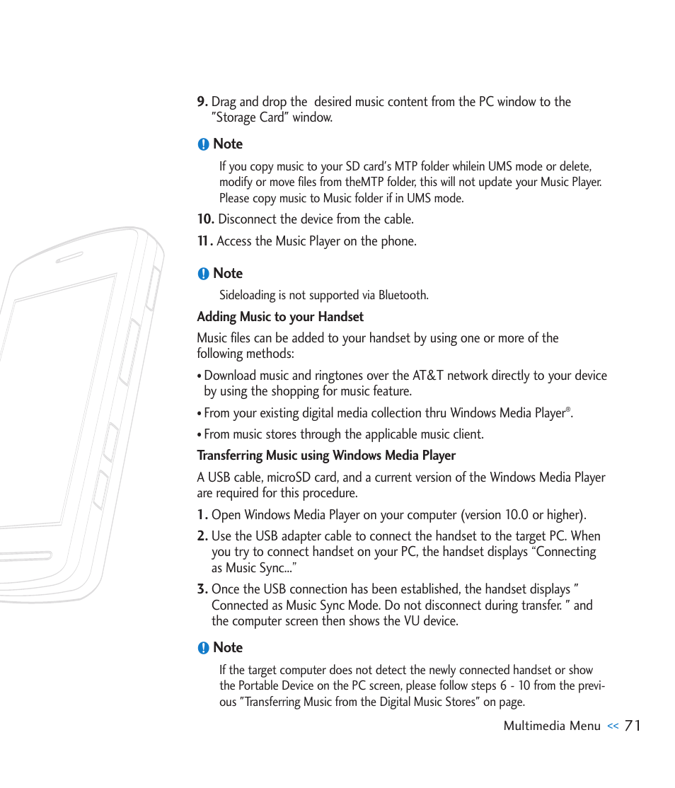 LG CU920 User Manual | Page 75 / 143