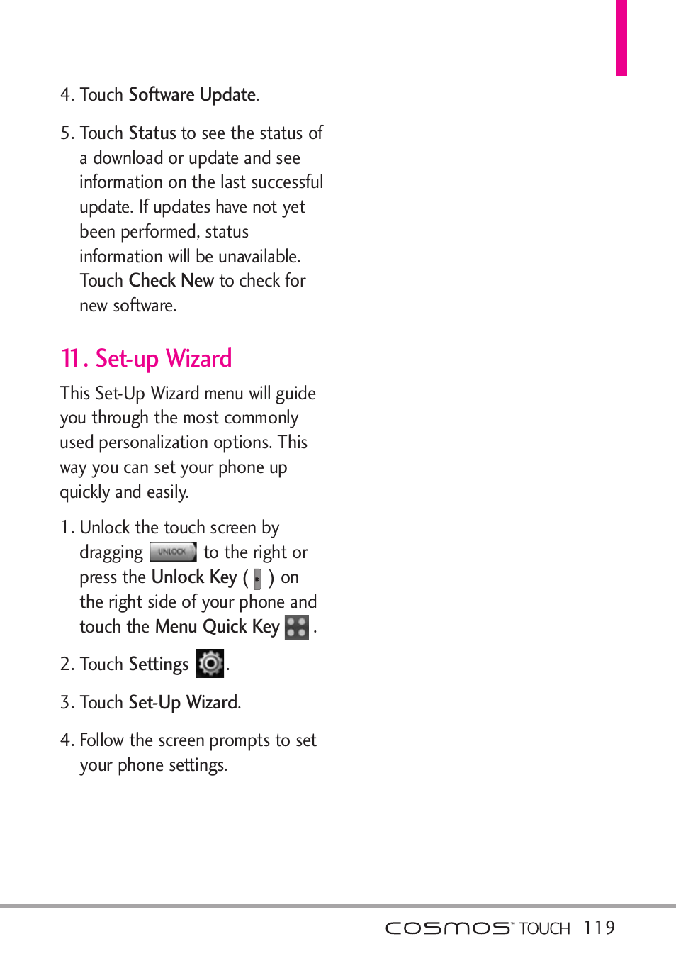 Set-up wizard | LG VN270 User Manual | Page 121 / 159