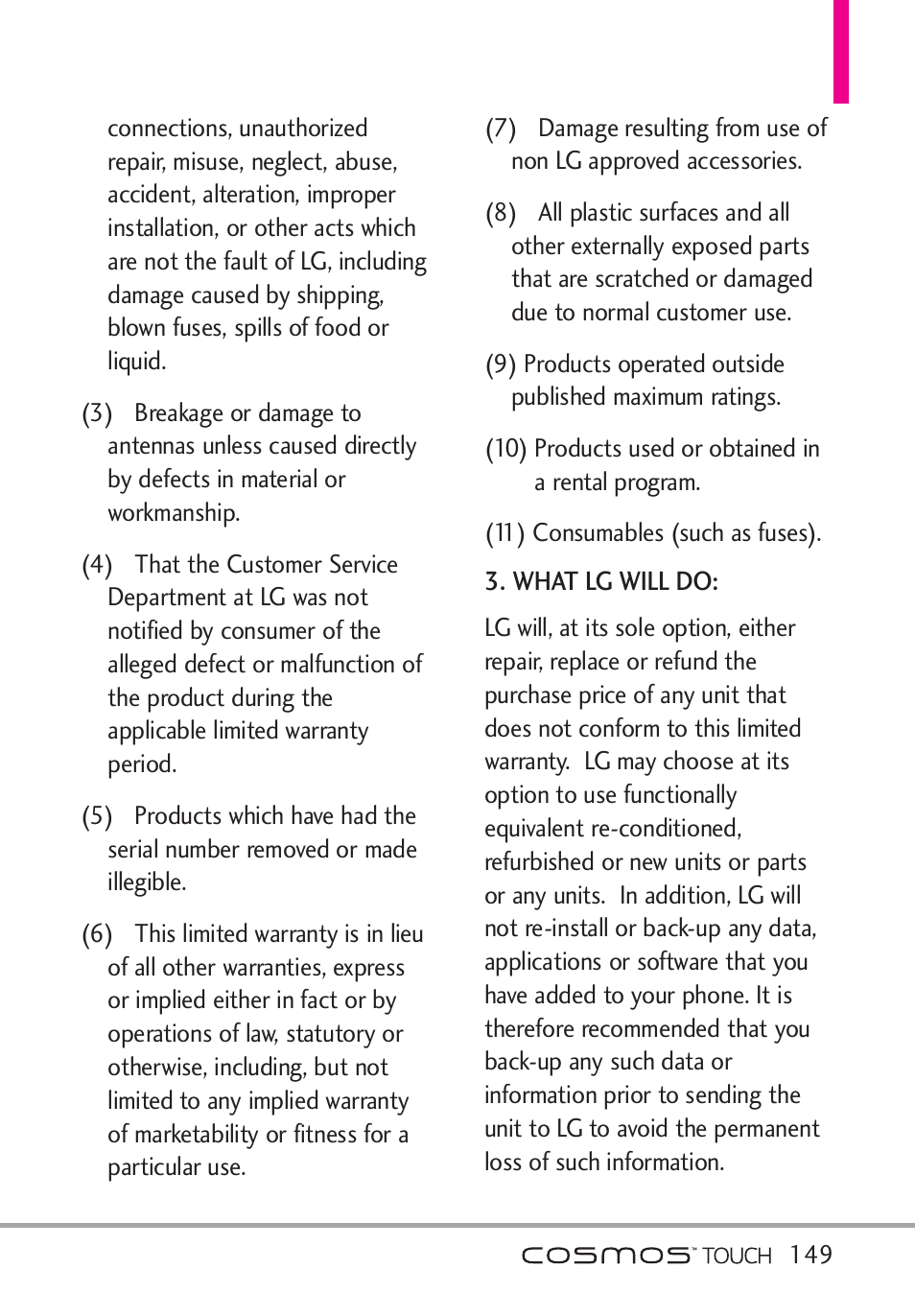 LG VN270 User Manual | Page 151 / 159