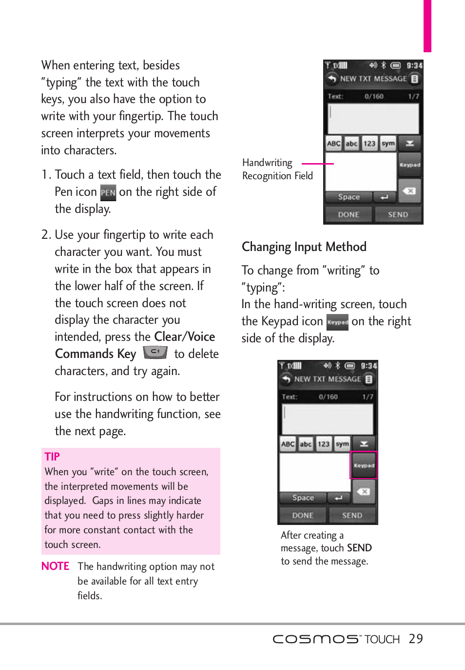 LG VN270 User Manual | Page 31 / 159