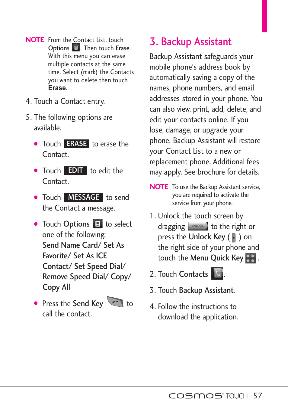 Backup assistant | LG VN270 User Manual | Page 59 / 159