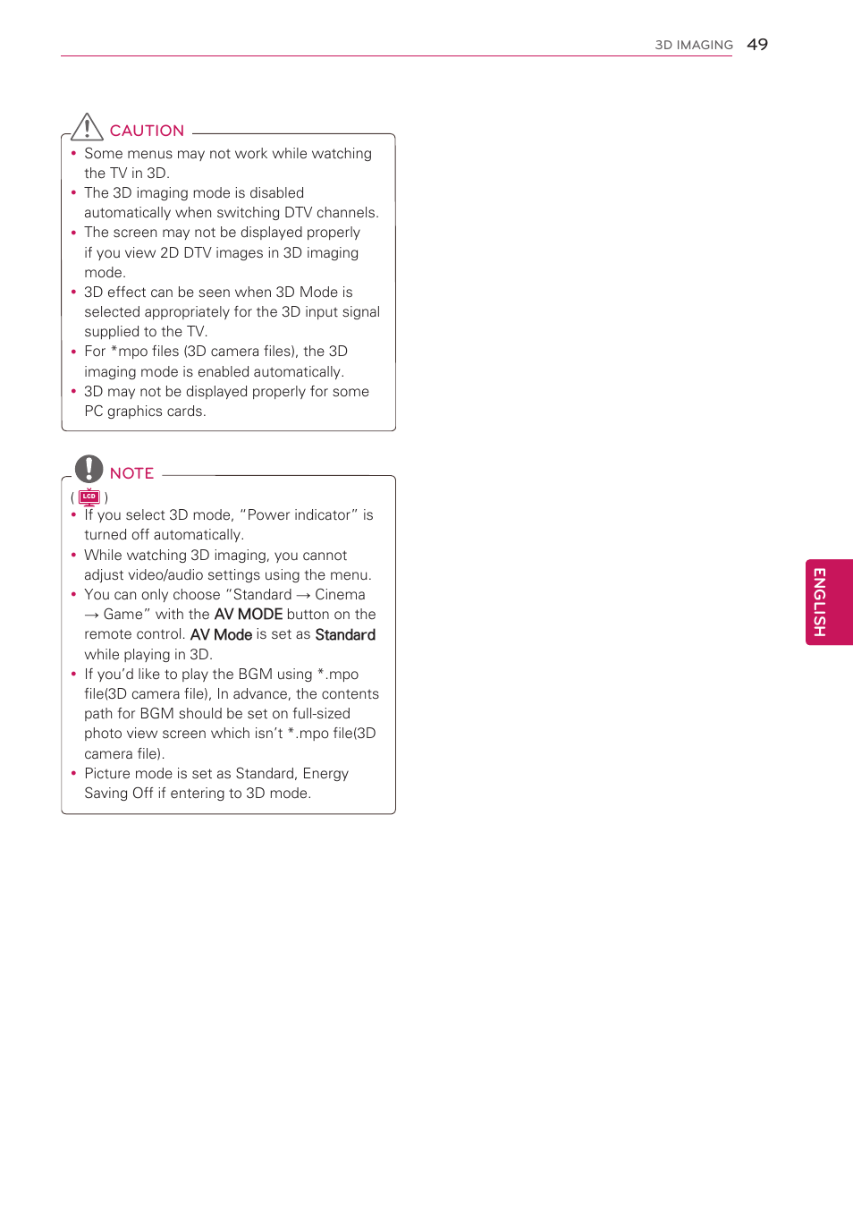 LG 47LK520 User Manual | Page 49 / 124