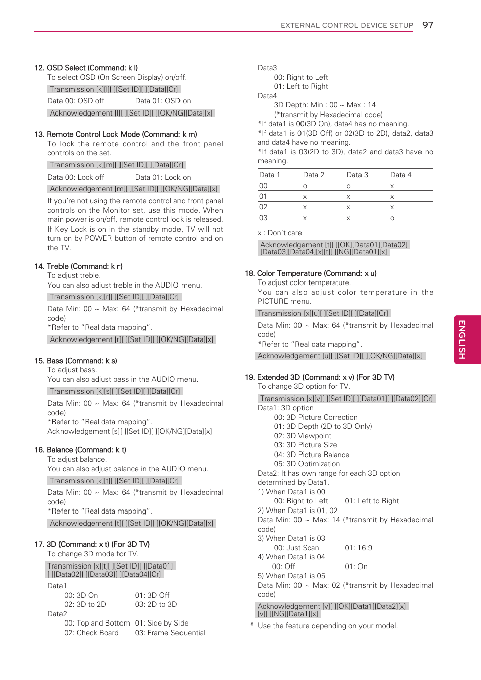 See p.97), English | LG 47LK520 User Manual | Page 97 / 124