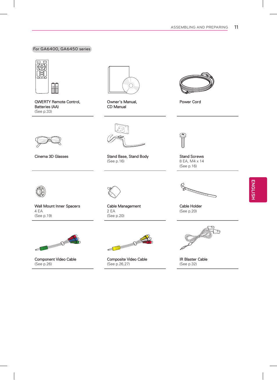 LG 60GA6400 User Manual | Page 11 / 56