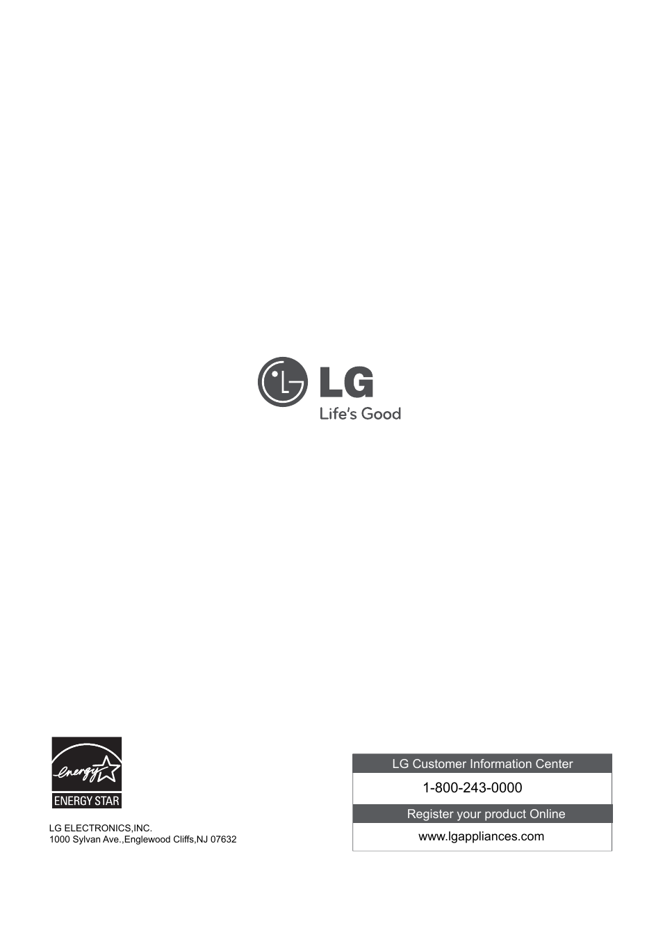LG LW2513ER User Manual | Page 48 / 48