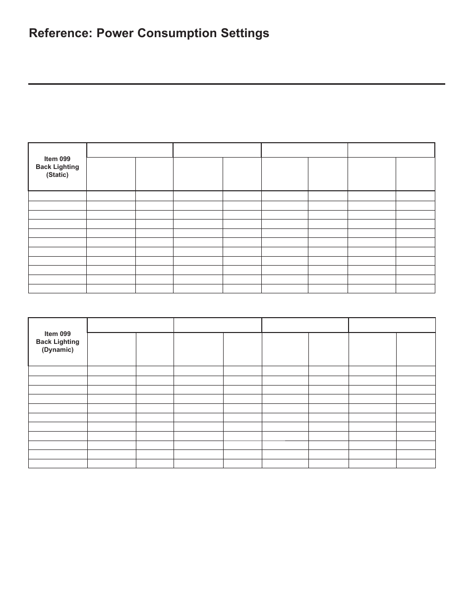 Reference: power consumption settings | LG 42LD320H User Manual | Page 153 / 212