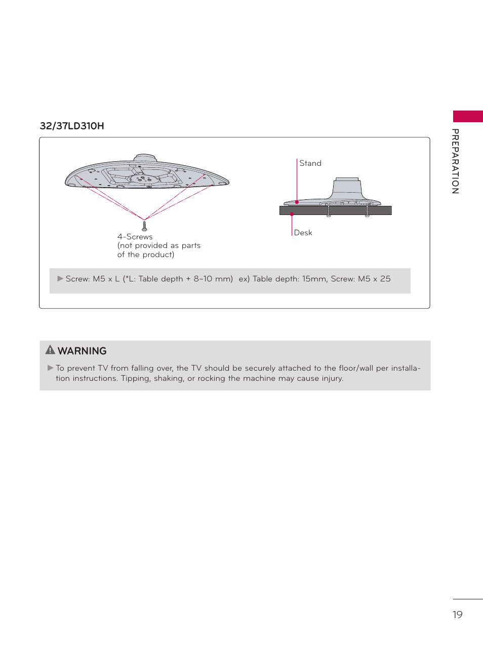 LG 42LD320H User Manual | Page 19 / 212