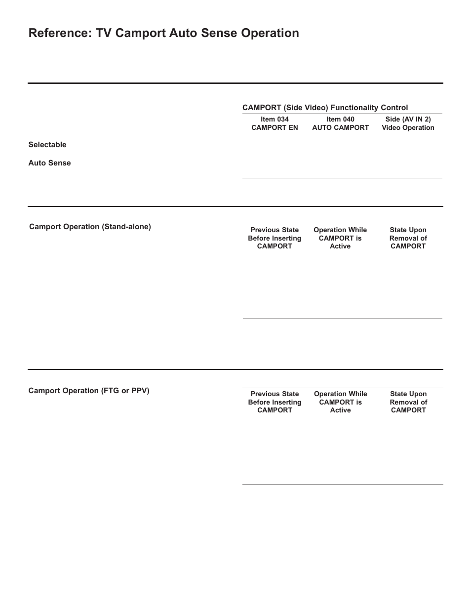 Reference: tv camport auto sense operation | LG 42LD320H User Manual | Page 204 / 212