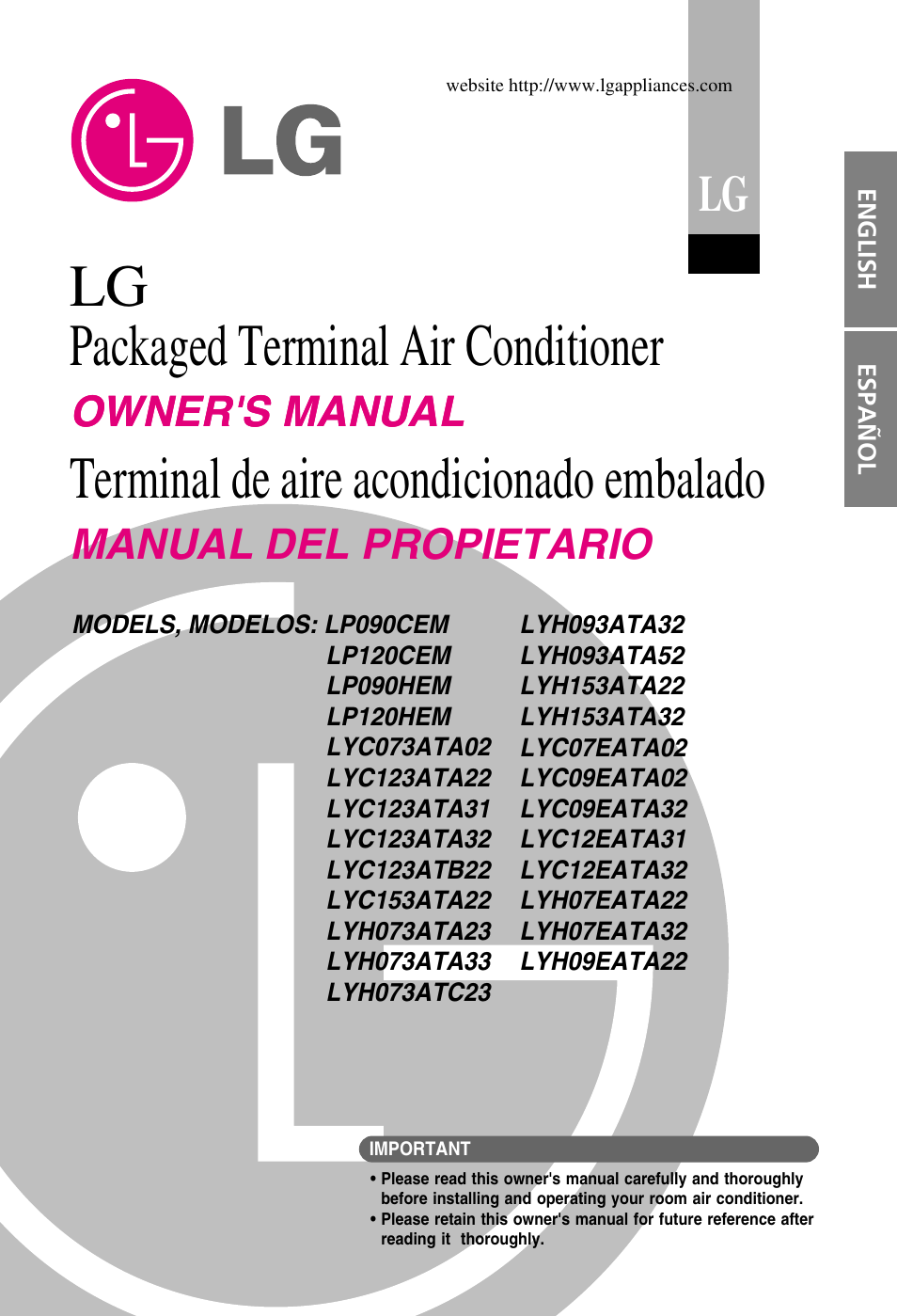 LG LP090HEM User Manual | 20 pages