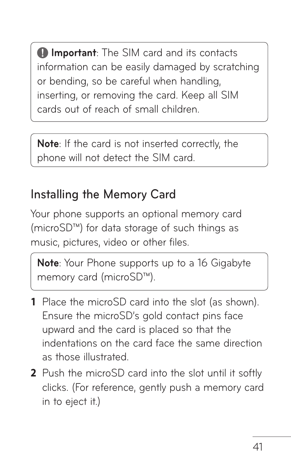 LG GD570 User Manual | Page 43 / 174