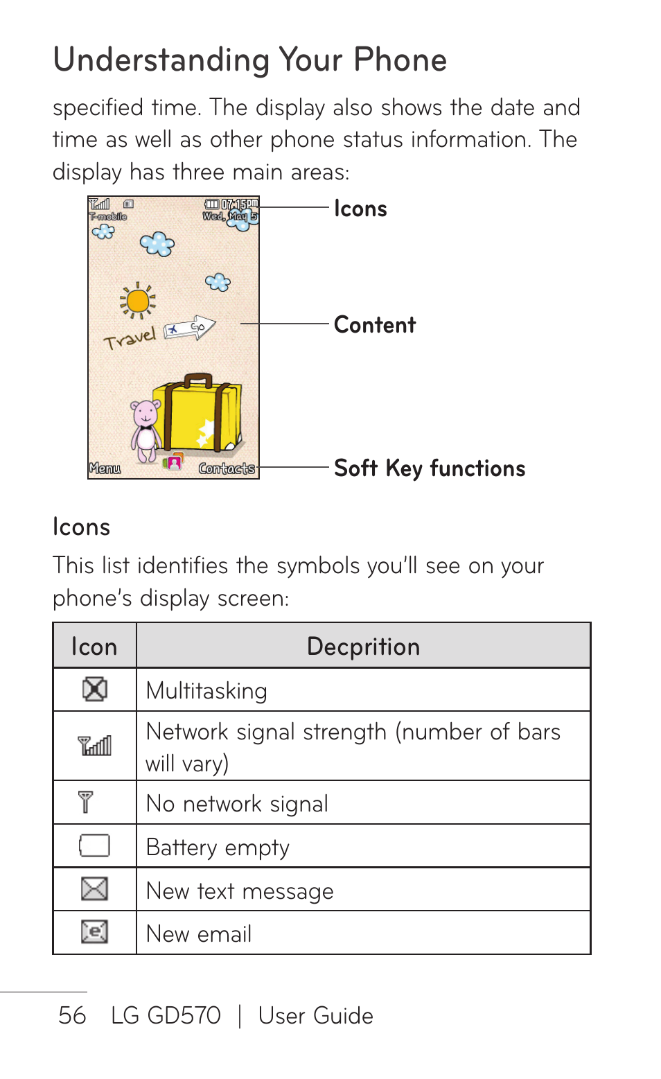 Understanding your phone | LG GD570 User Manual | Page 58 / 174