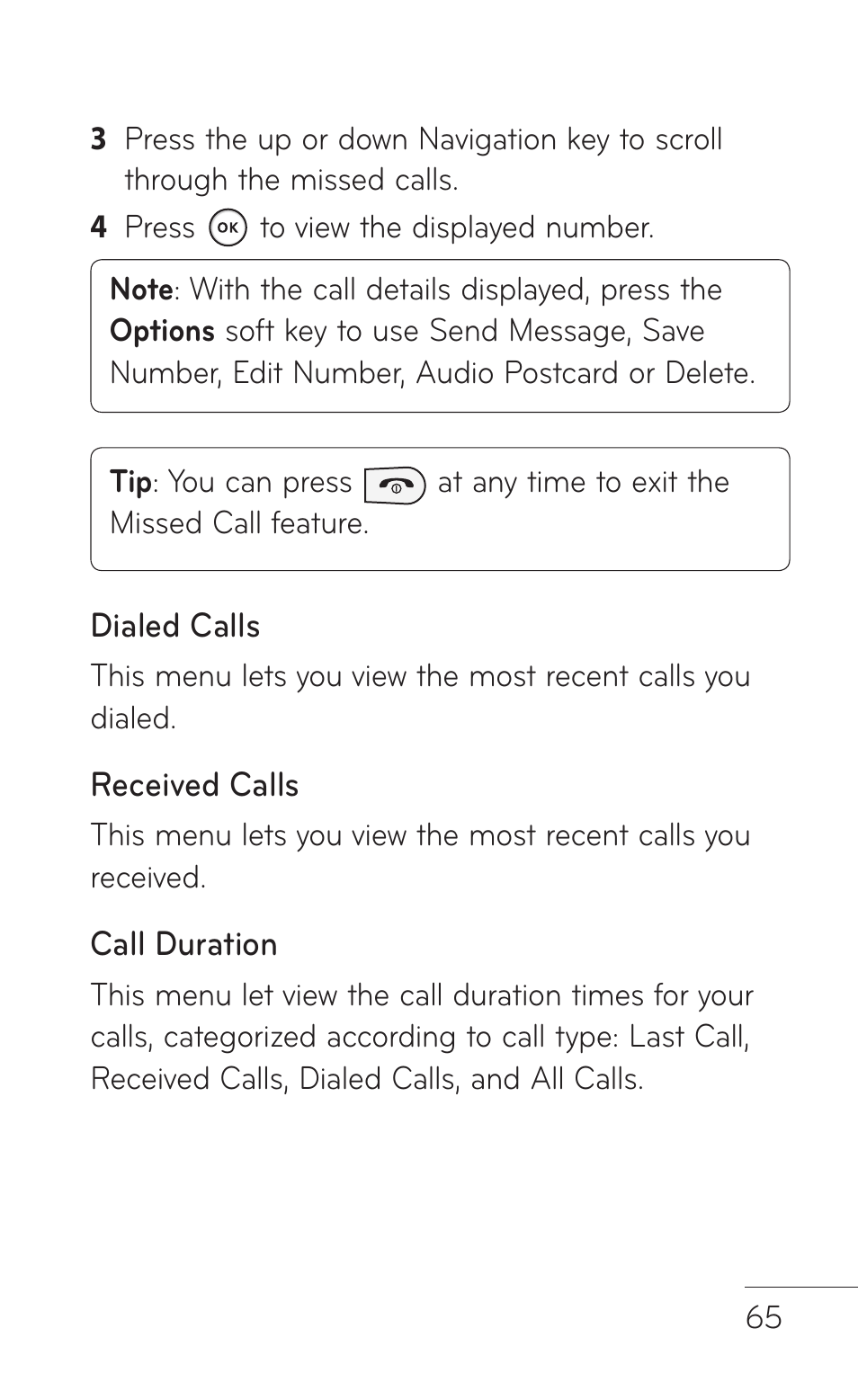 LG GD570 User Manual | Page 67 / 174