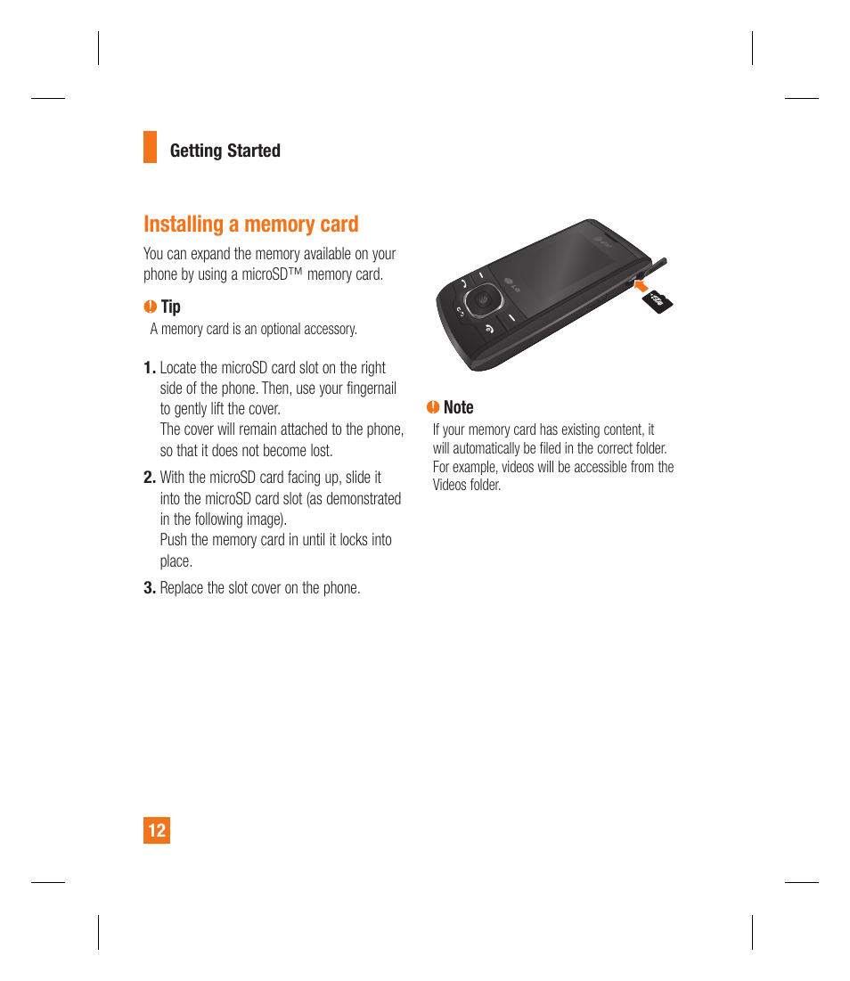 LG GU295 User Manual | Page 16 / 258