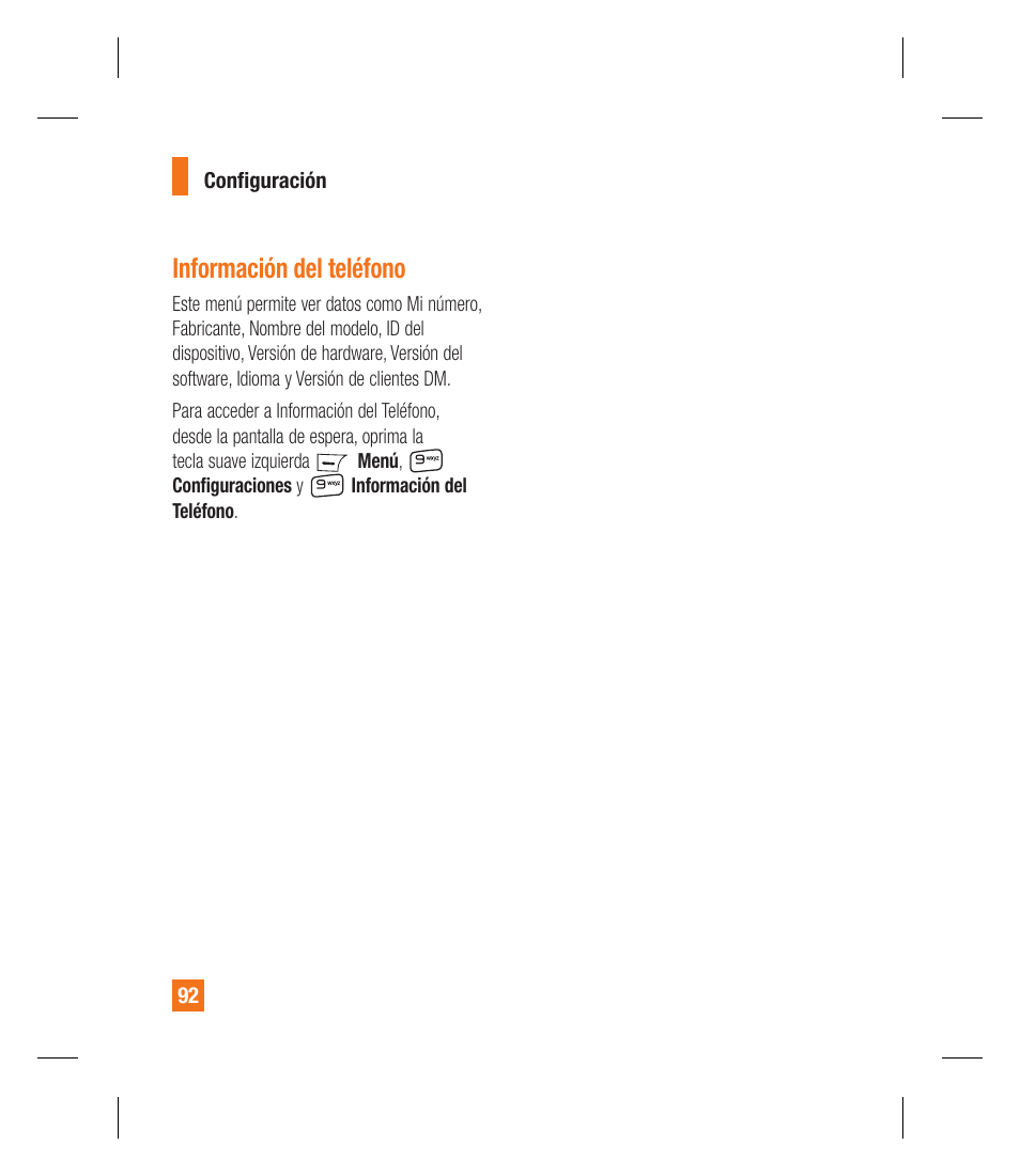 Información del teléfono | LG GU295 User Manual | Page 218 / 258