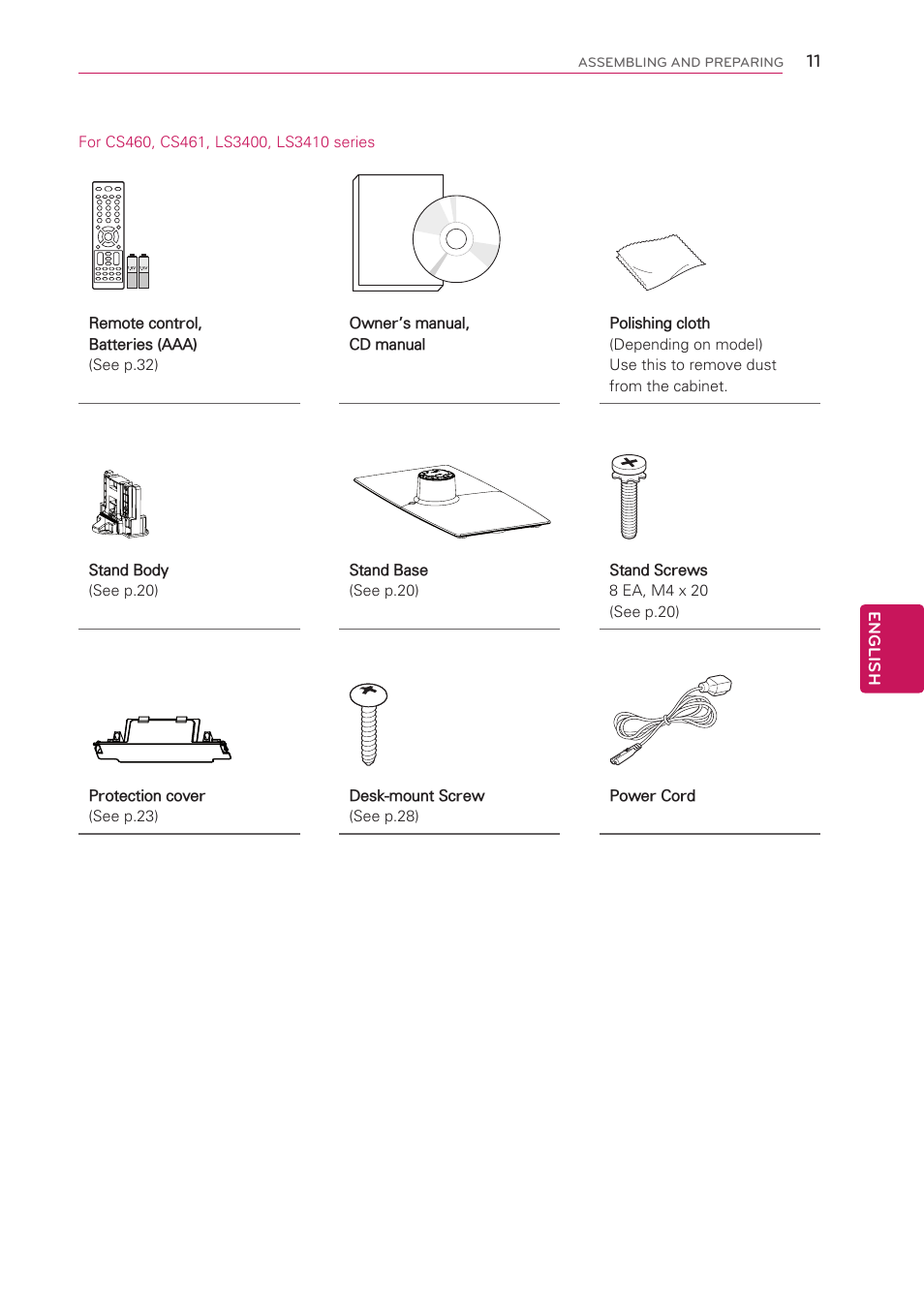 LG 42LS3400 User Manual | Page 11 / 72