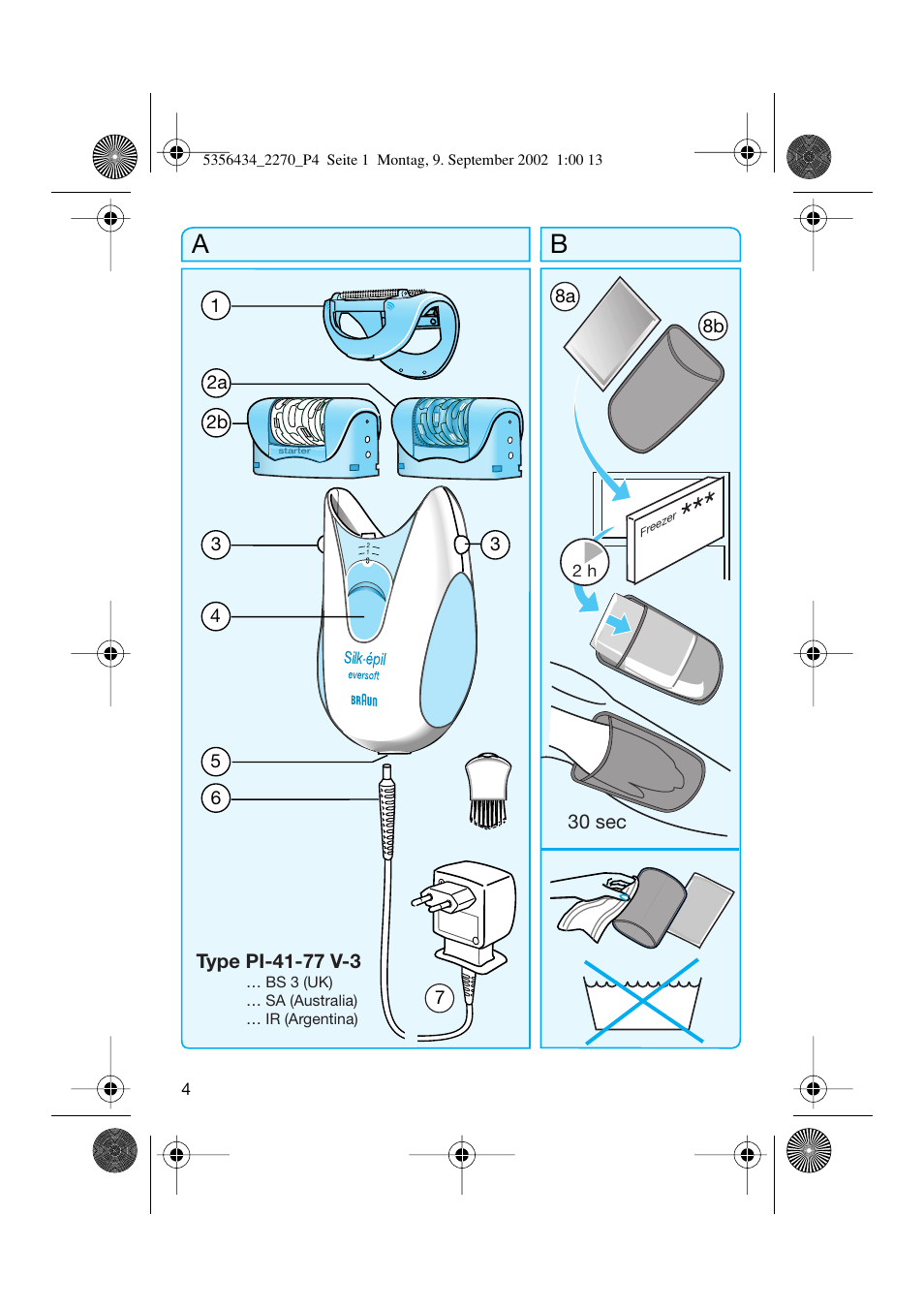 Braun 2270-5317 Silk-épil EverSoft User Manual | Page 3 / 71