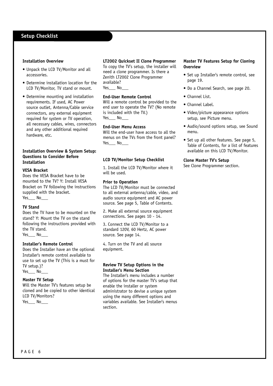 LG L20V54S User Manual | Page 6 / 64