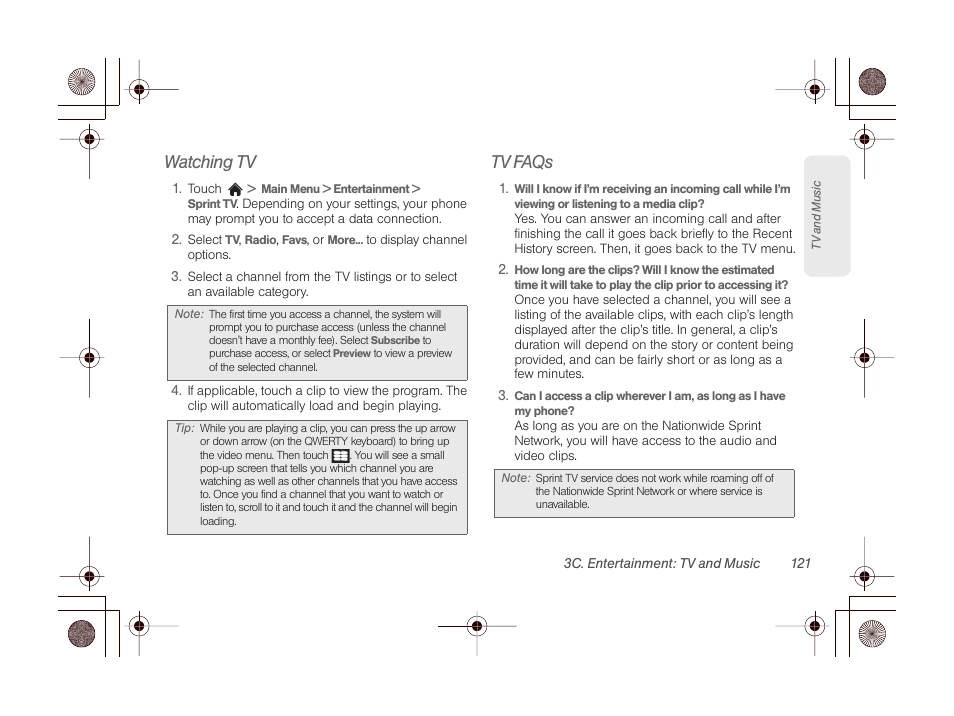 Watching tv, Tv faqs | LG LGLN510 User Manual | Page 133 / 158