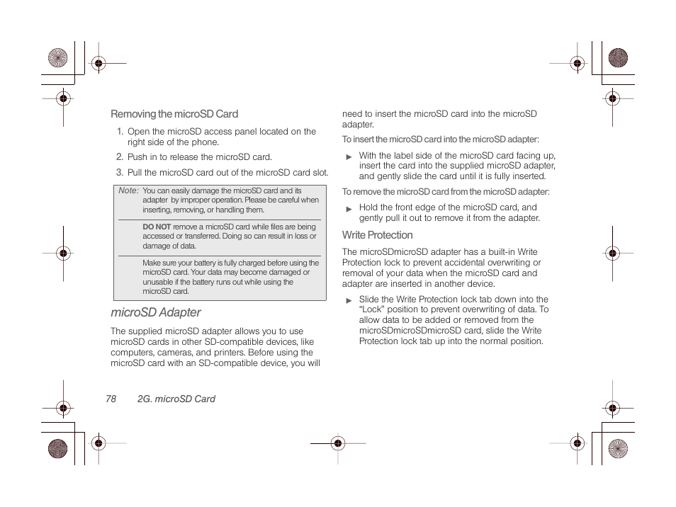 Microsd adapter | LG LGLN510 User Manual | Page 90 / 158