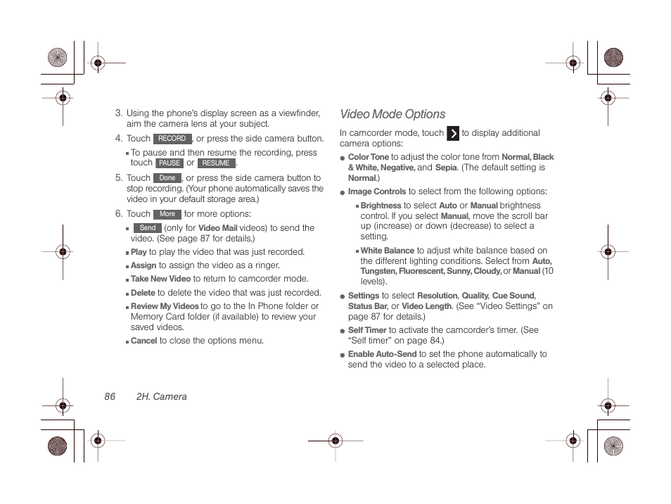 Video mode options | LG LGLN510 User Manual | Page 98 / 158