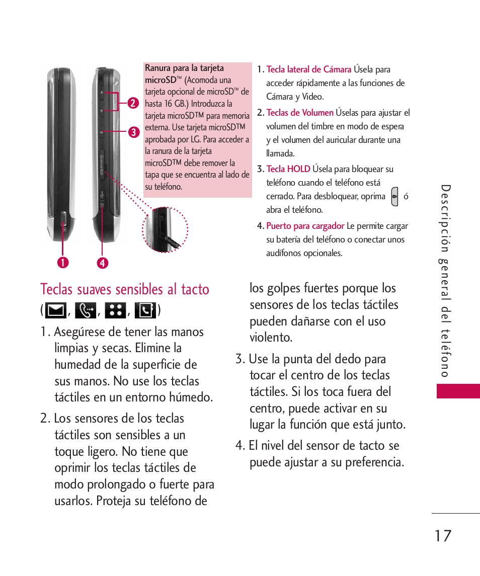 Teclas suaves sensibles al tacto | LG LG840 User Manual | Page 159 / 293