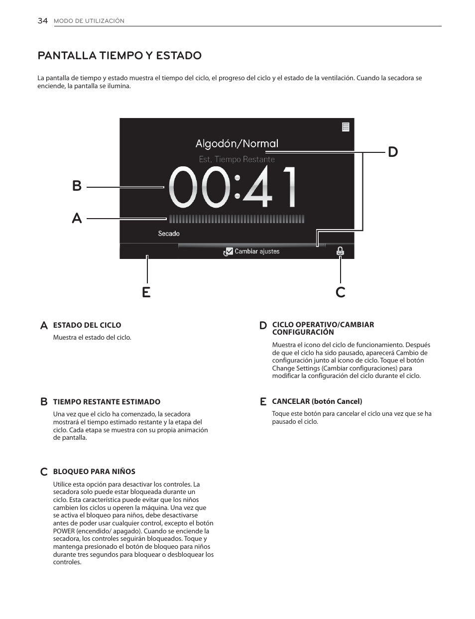 Ba e c d | LG DLGX6002V User Manual | Page 84 / 108