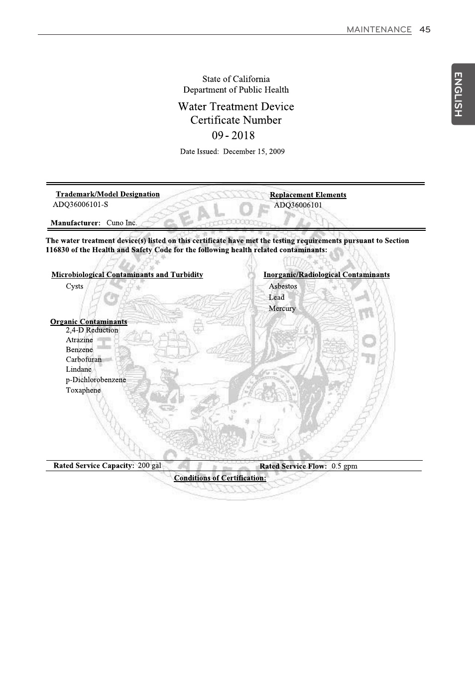 LG LFX32945ST User Manual | Page 45 / 63