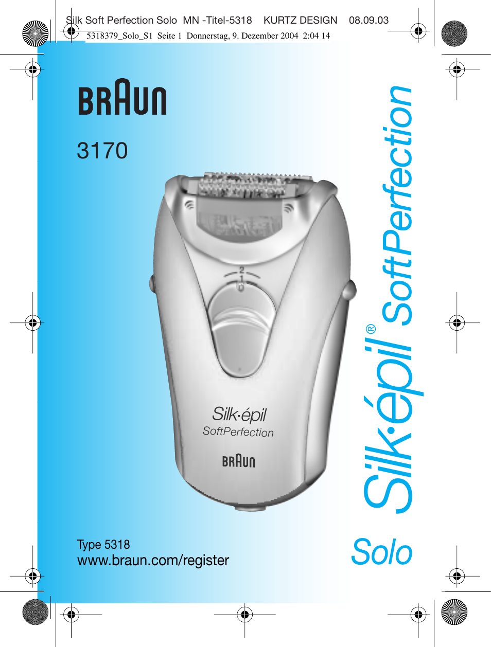 Braun 3170 Solo User Manual | 57 pages