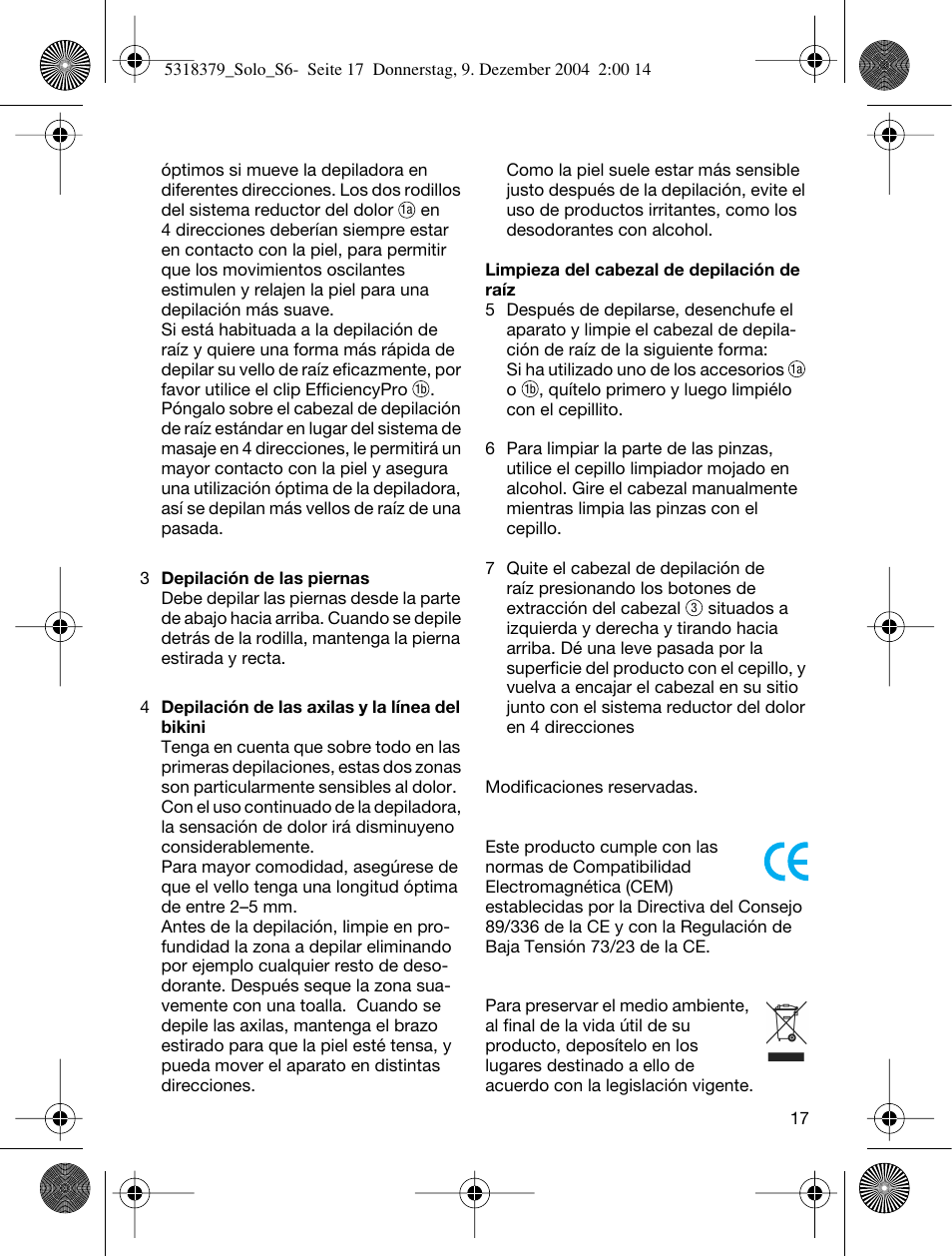 Braun 3170 Solo User Manual | Page 16 / 57
