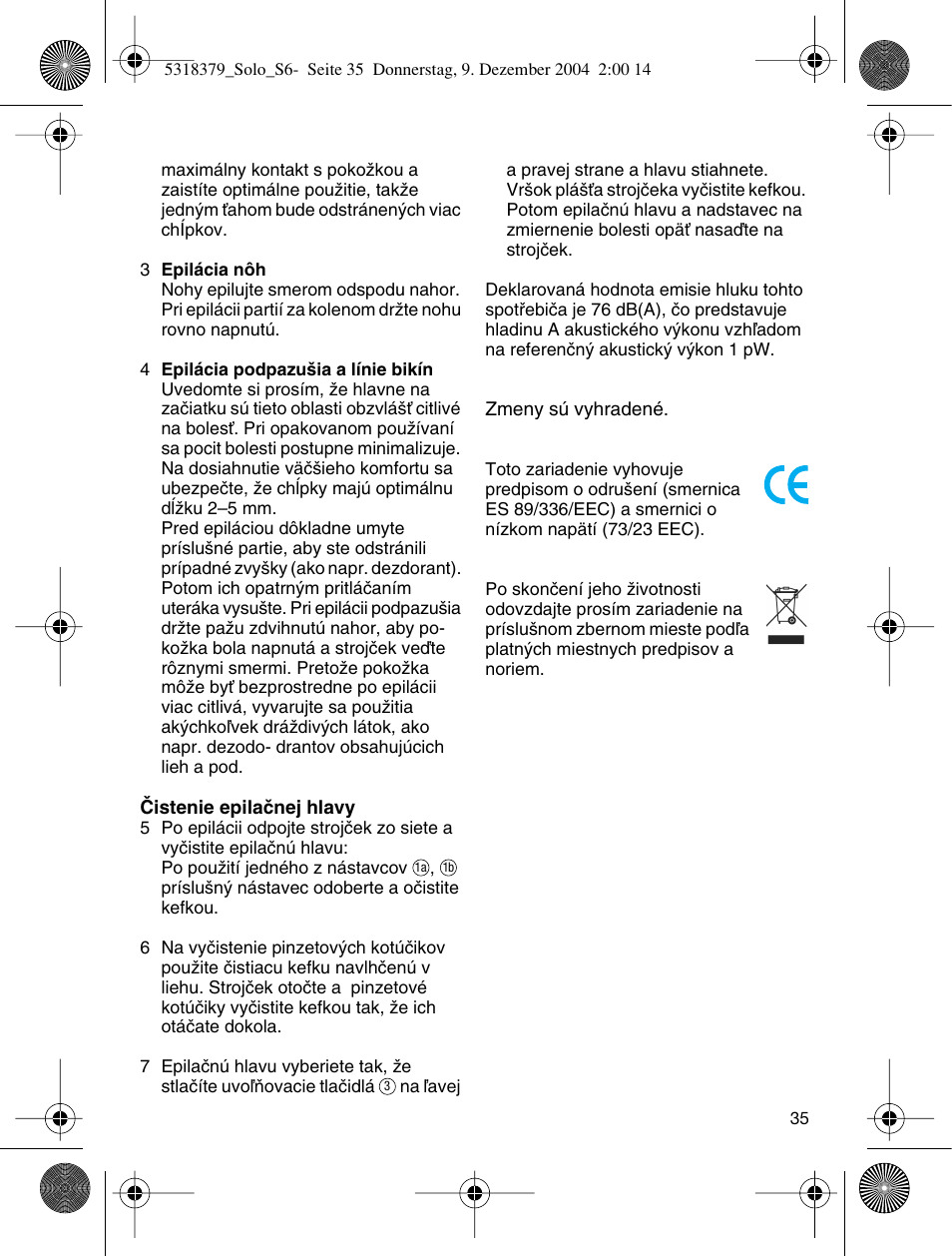 Braun 3170 Solo User Manual | Page 34 / 57