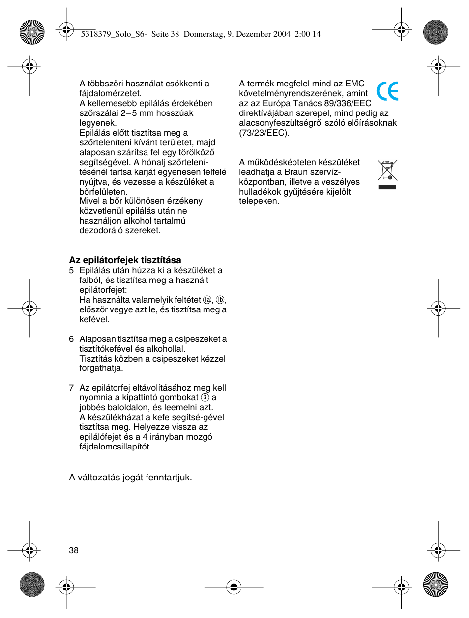 Braun 3170 Solo User Manual | Page 37 / 57