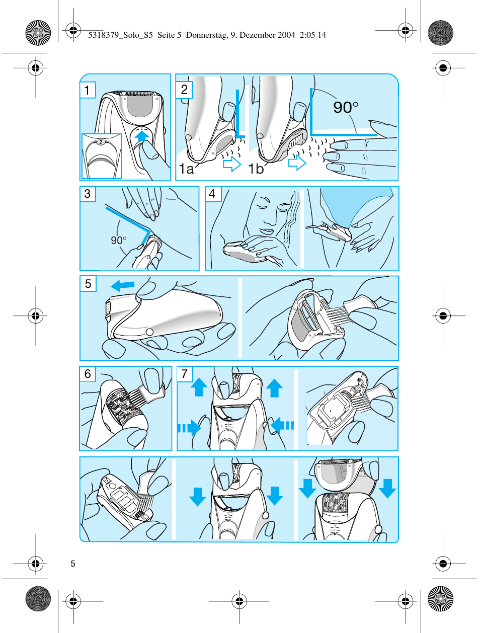 1a 1b | Braun 3170 Solo User Manual | Page 4 / 57