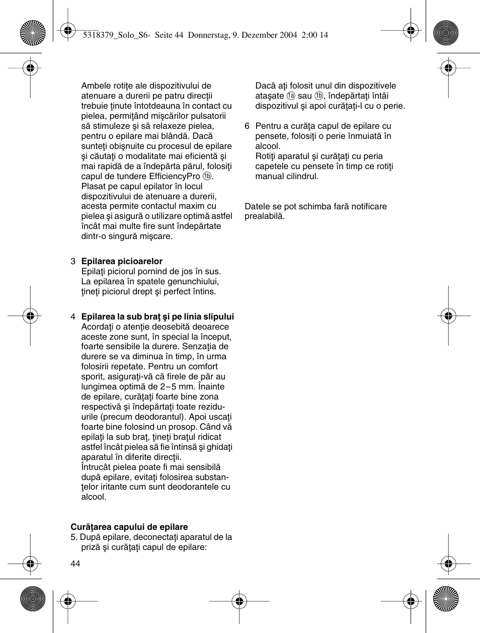 Braun 3170 Solo User Manual | Page 43 / 57