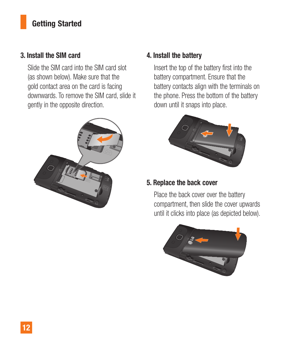 LG A380 User Manual | Page 12 / 114