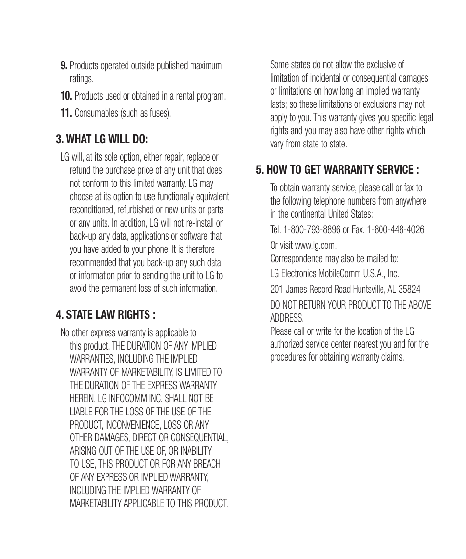 LG A380 User Manual | Page 3 / 114