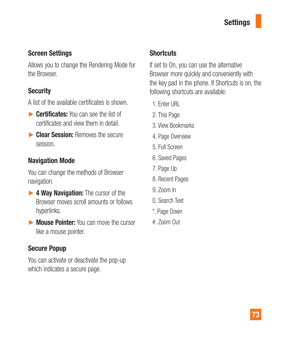 LG A380 User Manual | Page 73 / 114