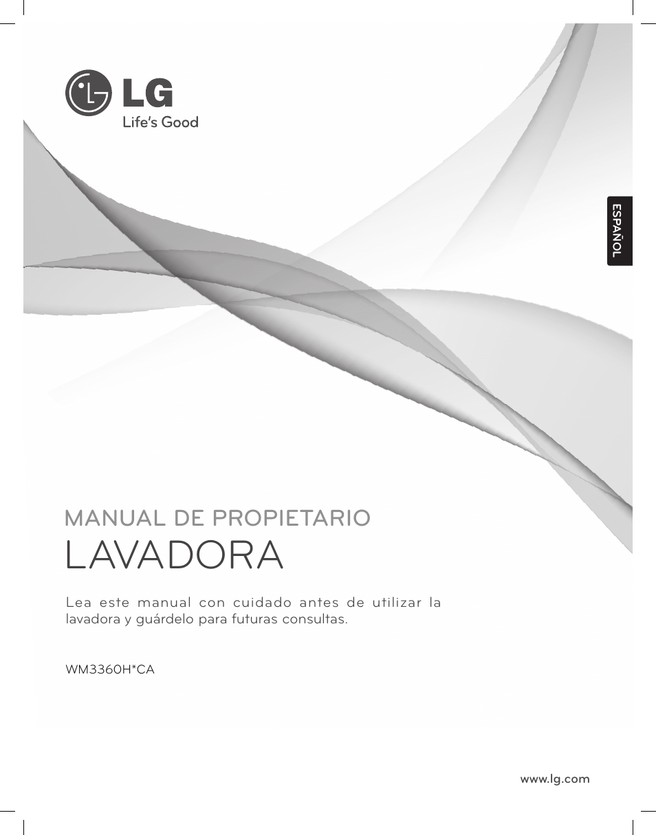 Lavadora, Manual de propietario | LG WM3360HWCA User Manual | Page 37 / 108