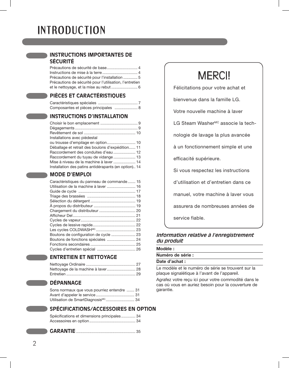 Merci | LG WM3360HWCA User Manual | Page 74 / 108