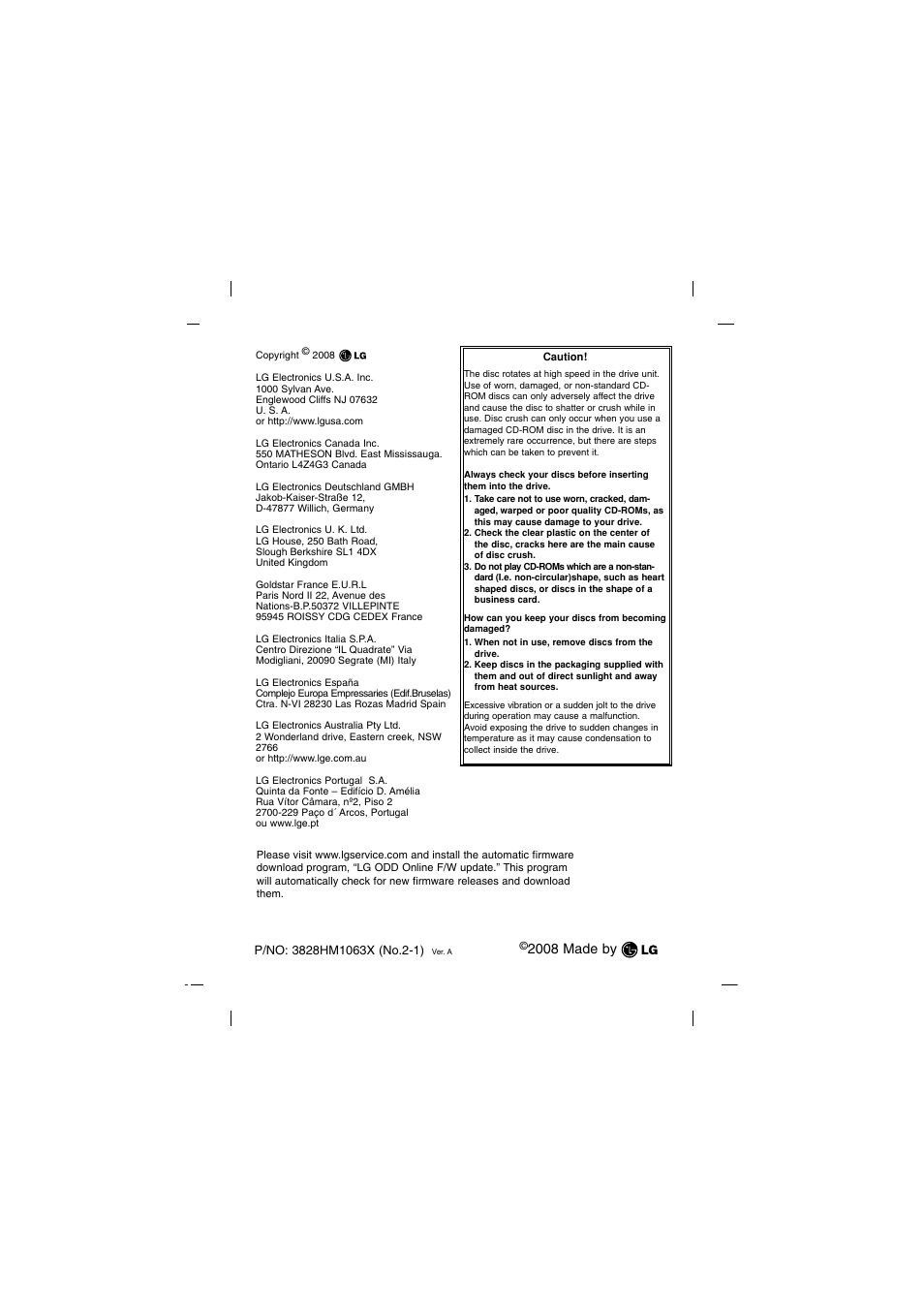 2008 made by | LG DH16NS10 User Manual | Page 16 / 16