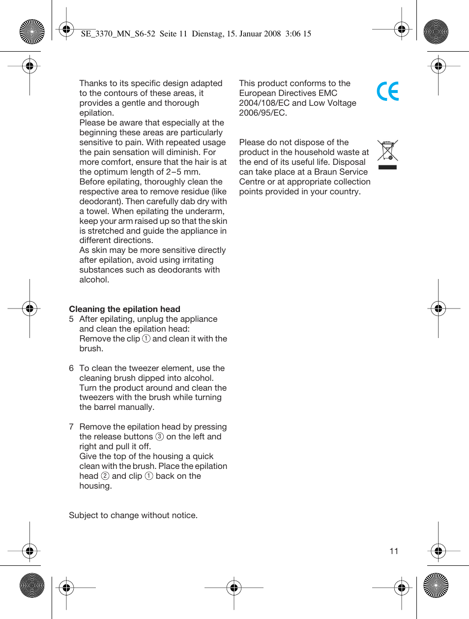 Braun 3370-5318 Silk-épil SoftPerfection User Manual | Page 10 / 46