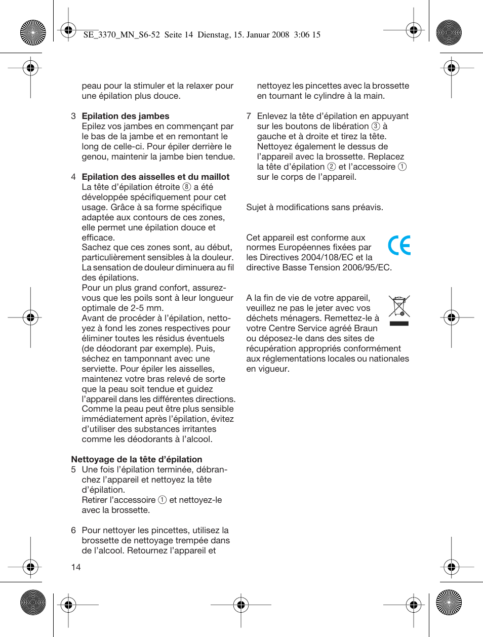 Braun 3370-5318 Silk-épil SoftPerfection User Manual | Page 13 / 46
