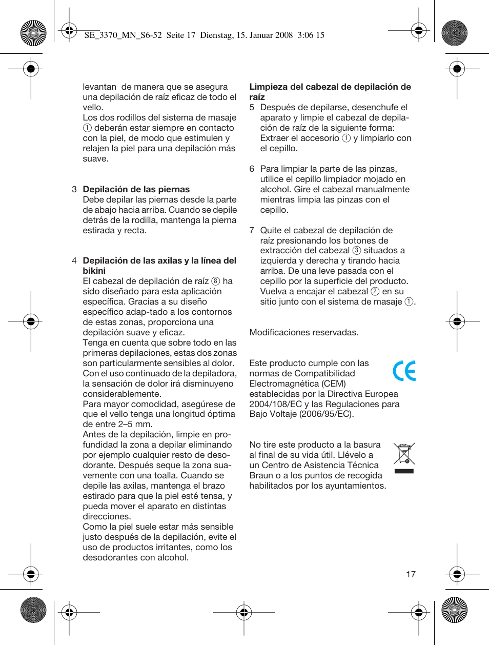 Braun 3370-5318 Silk-épil SoftPerfection User Manual | Page 16 / 46
