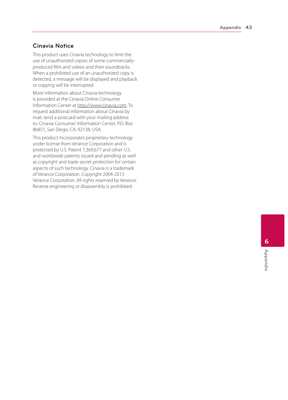 LG BP135 User Manual | Page 43 / 46