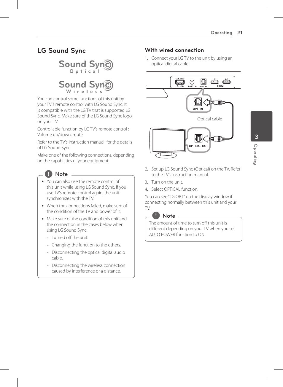 Lg sound sync | LG NB4530B User Manual | Page 21 / 30