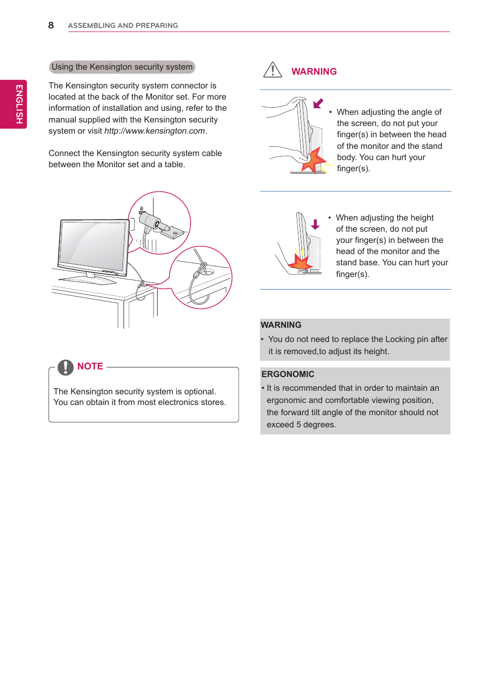 LG IPS235P-BN User Manual | Page 8 / 27